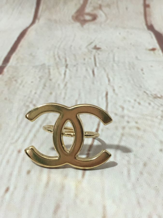 Oversized Chanel Logo Ring – New Adjustable Shank