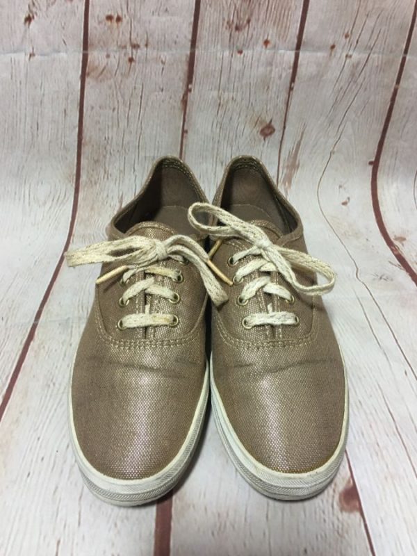 product details: KEDS SNEAKERS – LOW TOPS – LACE-UP – METALLIC FABRIC photo
