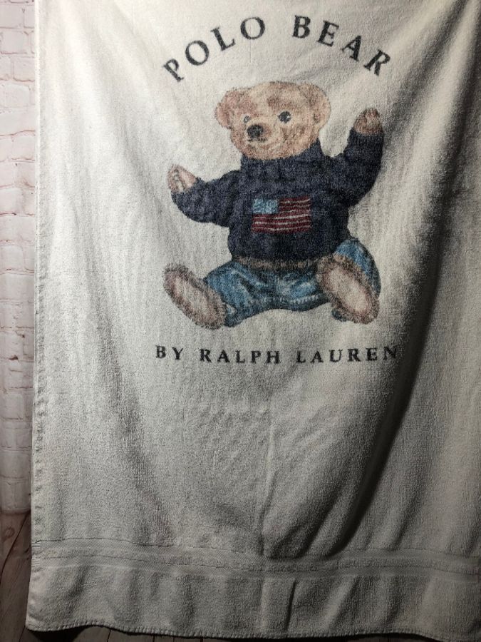 ralph lauren teddy bear towel