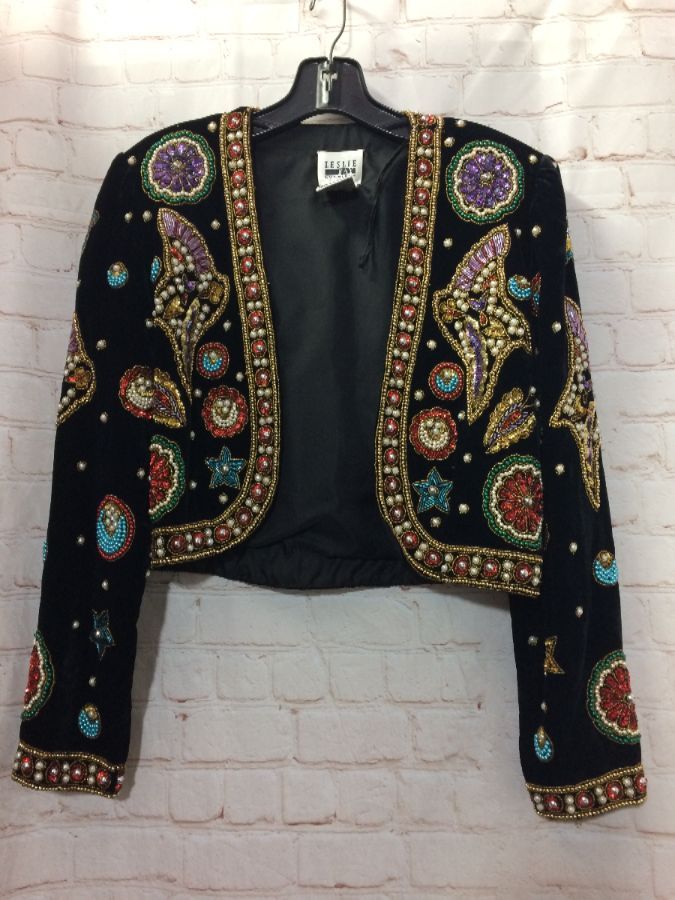 Velvet Crop Button Embellished Jacket – B. Fly Apparel
