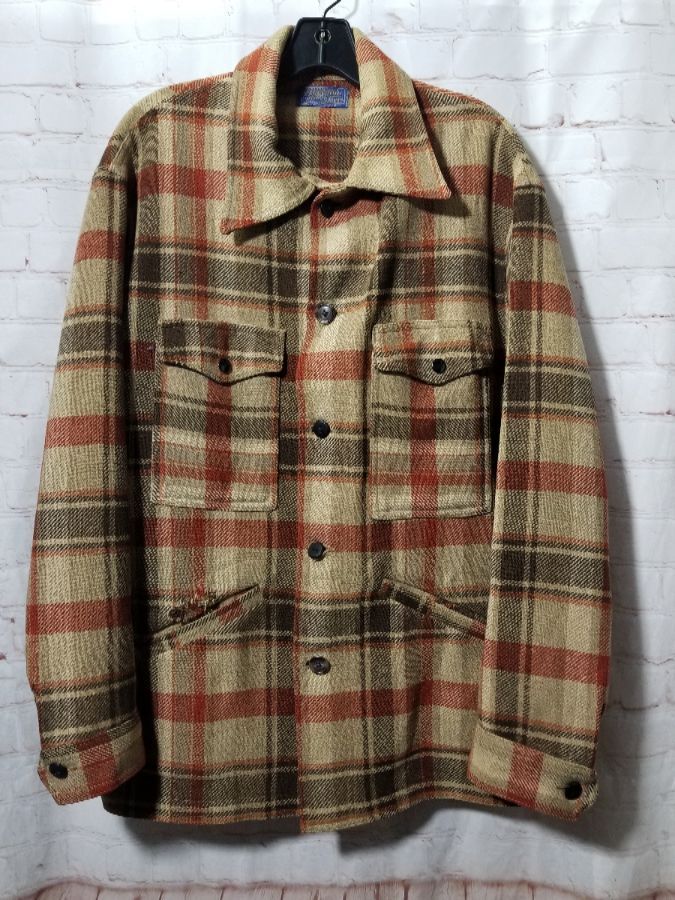 Pendleton Heavy Wool Plaid Work Jacket | Boardwalk Vintage