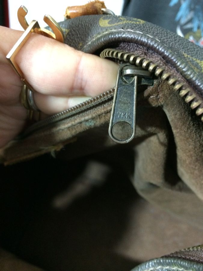Louis Vuitton Speedy Bag Broken Zipper Suede Interior As-is