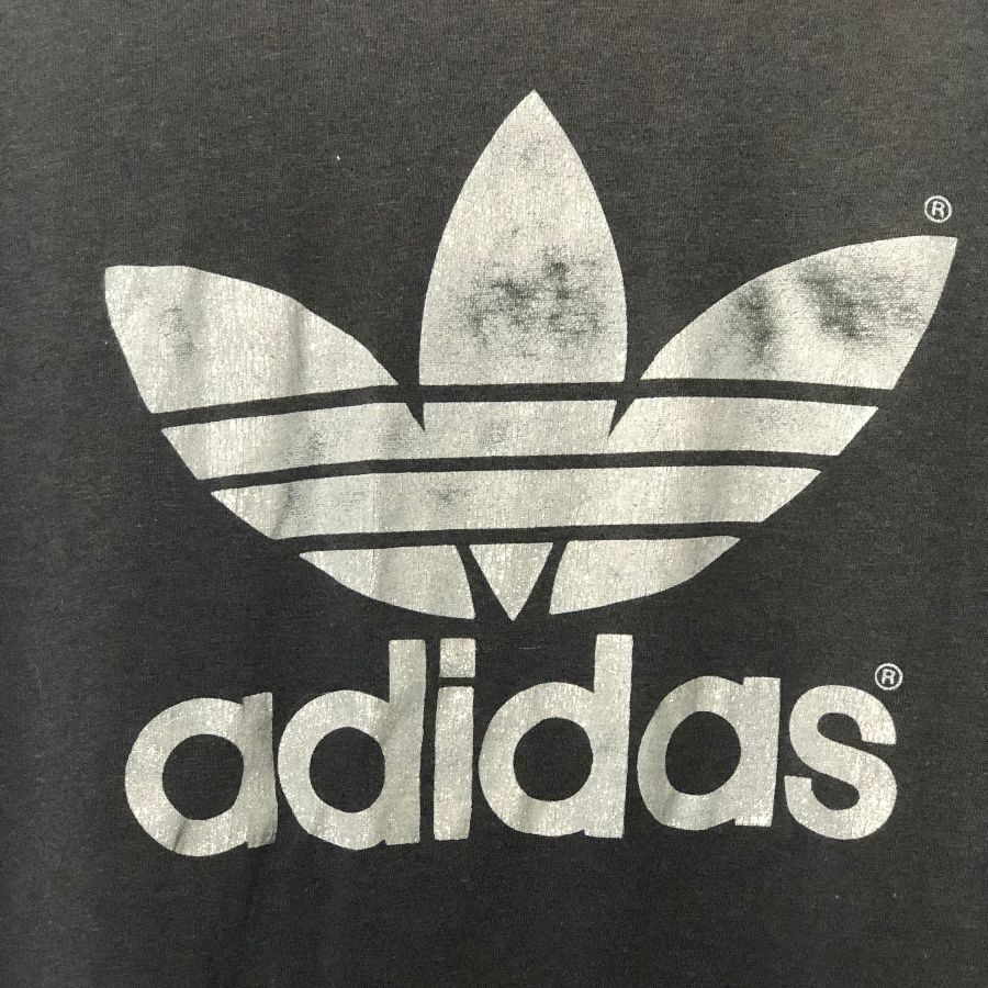 Adidas Logo Front And Back Glitter Graphic Tee | Boardwalk Vintage