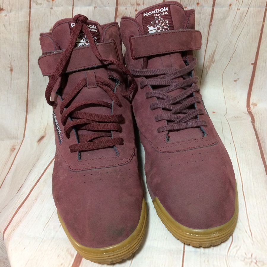 Reebok Classic Suede High Tops Gum Sole With Strap | Boardwalk Vintage