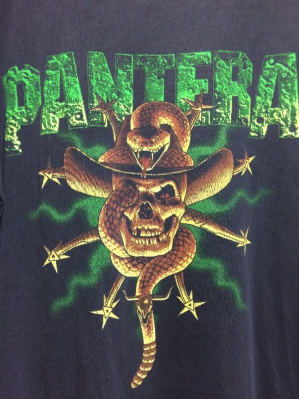 1990s Paper Thin Tshirt Pantera Snake Skull Graphic The Great Southern ...