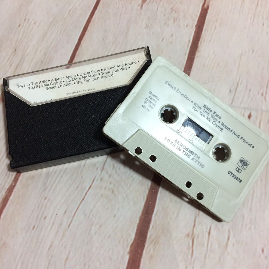 Cassette Tape – Aerosmith – Toys In The Attic | Boardwalk Vintage