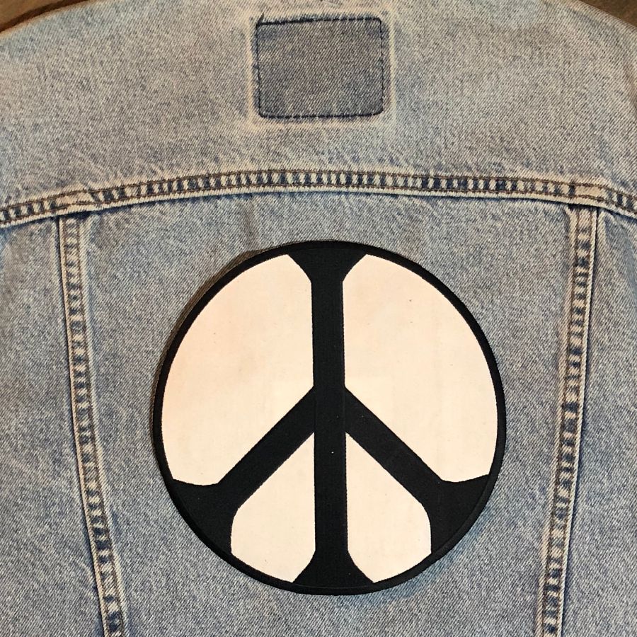 product details: PEACE SIGN BACK PATCH - LARGE photo