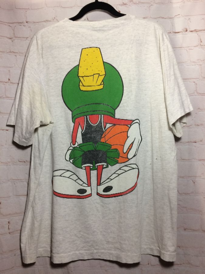1993 Warner Bros. Marvin The Martian W/ Basketball Front & Back Graphic ...