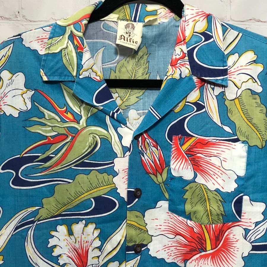 1970’s Floral Print W/ Birds Of Paradise Design Hawaiian Shirt ...