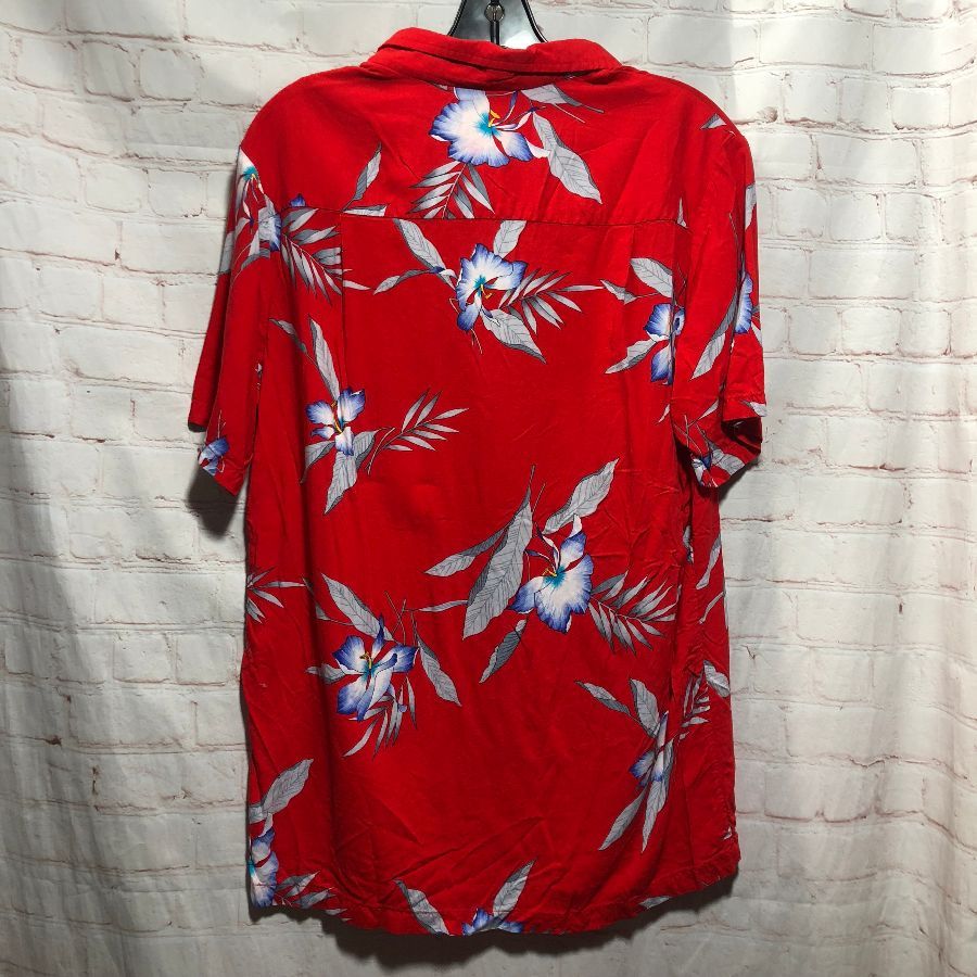 Rayon Hawaiian Shirt Classic Floral Print | Boardwalk Vintage