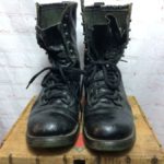 LEATHER LACE UP BOOTS MILITARY STYLE AS-IS