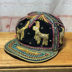 Photo detail:VELVET EMBROIDERED HAT BURMA INDIA