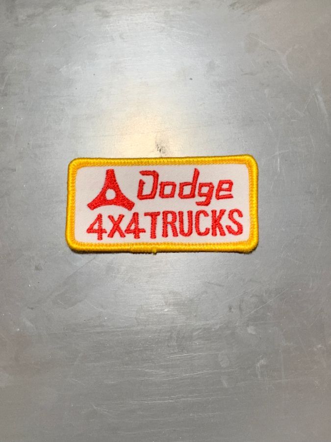 product details: VINTAGE 1970'S DODGE 4X4 TRUCKS EMBROIDERED PATCH photo