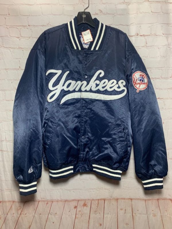Mlb New York Yankees Puffy Satin Jacket | Boardwalk Vintage