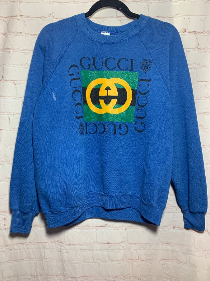 Uitrusting Dronken worden Infecteren Vintage Gucci Bootleg Crewneck Sweatshirt As-is | Boardwalk Vintage