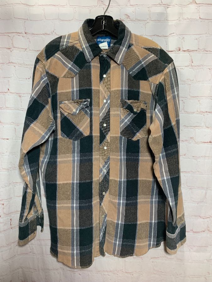 Ls Bd Pearl Snap Western Flannel Distressed | Boardwalk Vintage