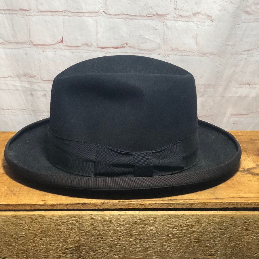Fedora Beaver Ribboned Hat 10-38 | Boardwalk Vintage