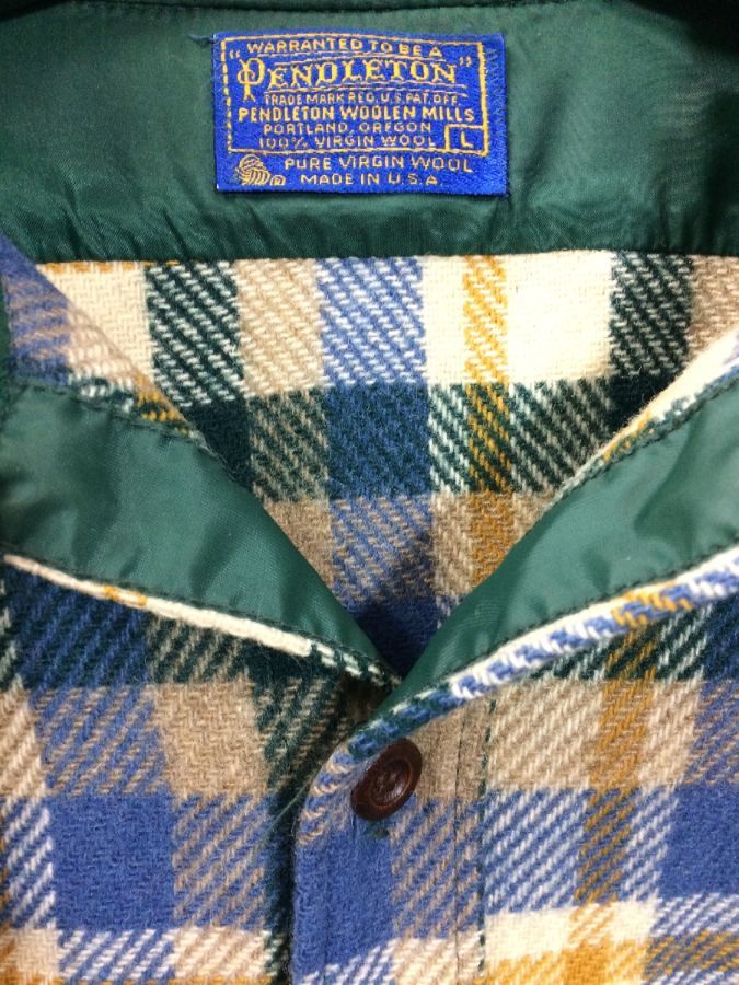 Pendleton Wool Flannel Shirt W/ Plaid Designs | Boardwalk Vintage