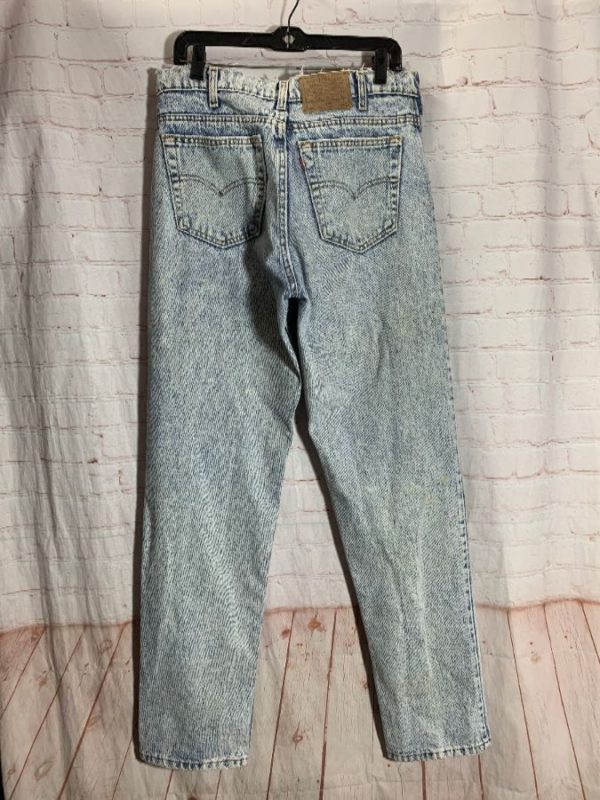 Levis 540 Denim Jeans Acid Washed & Longer Cut | Boardwalk Vintage