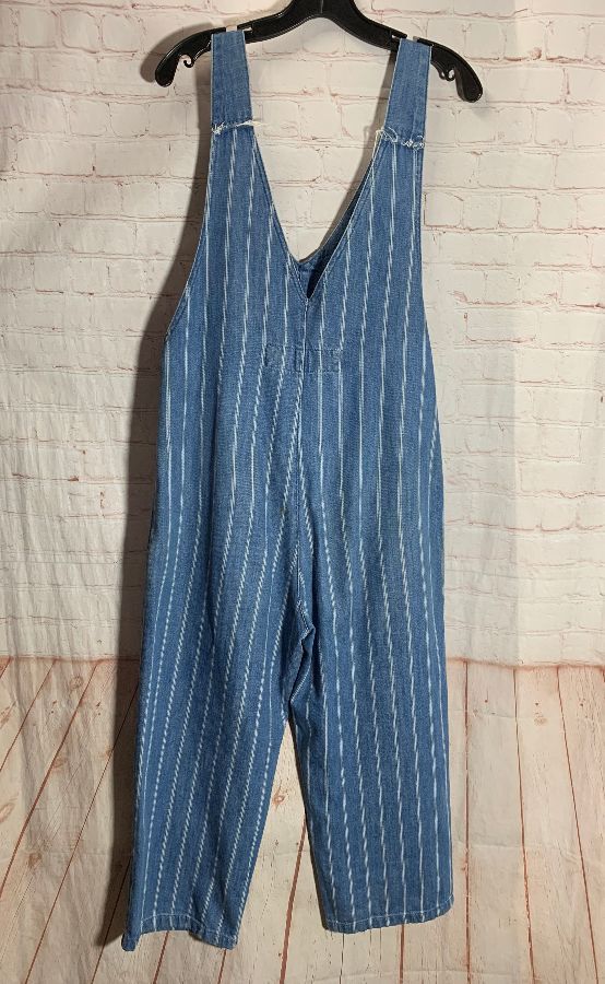 1970’s Style Pinstriped Overalls W/ Side Button-up Opening | Boardwalk ...