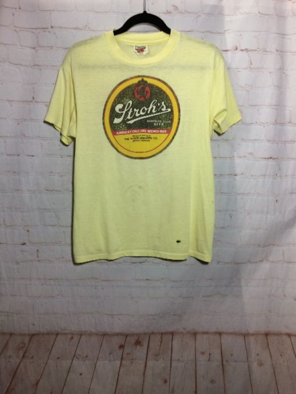 Thin T Shirt Strohs Beer W/ Logo | Boardwalk Vintage