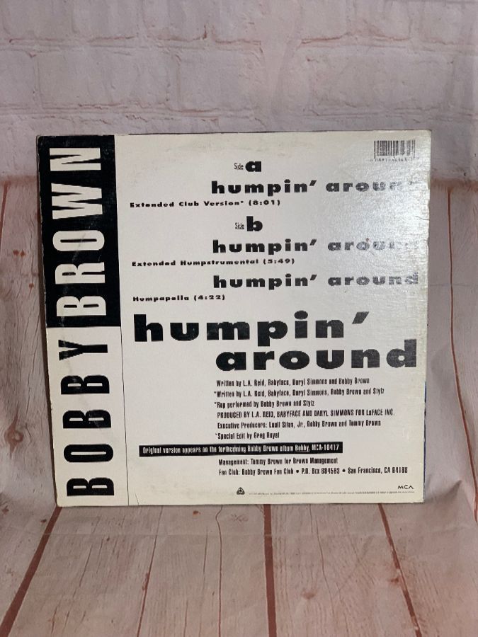 Vinyl Record Bobby Brown Humpin Around Single Boardwalk Vintage
