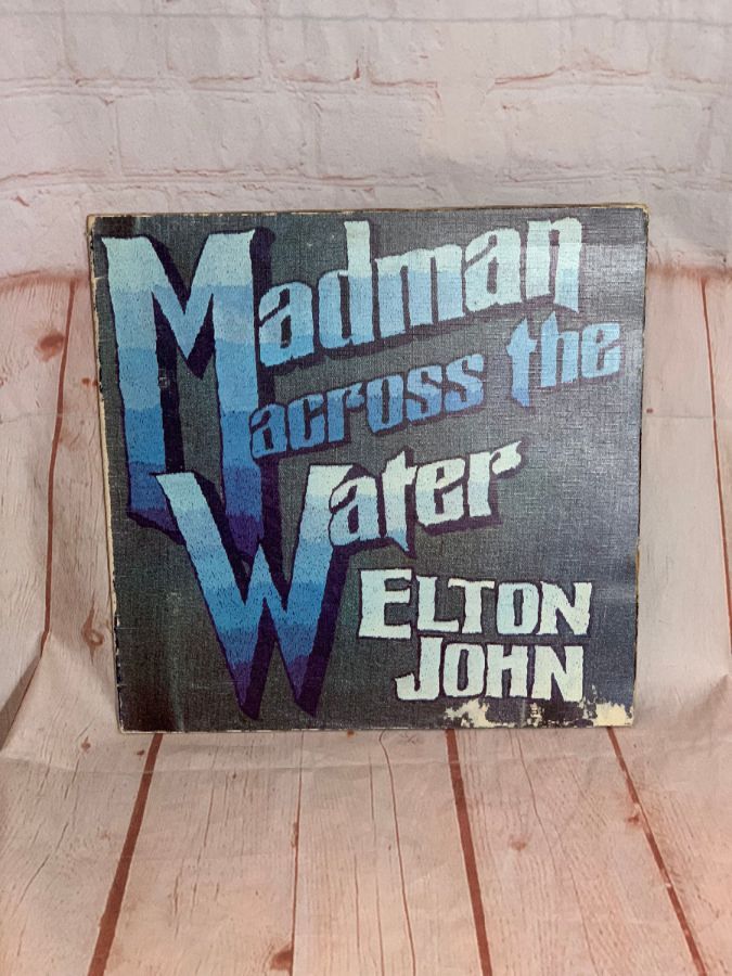 product details: *AS-IS* MADE IN ENGLAND - ELTON JOHN – MADMAN ACROSS THE WATER VINYL LP photo