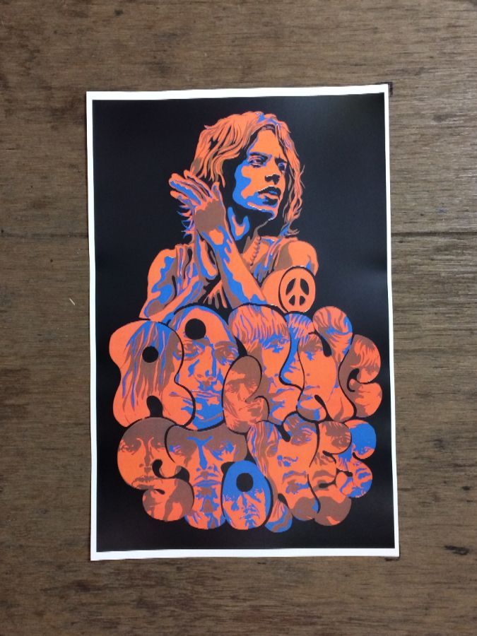 product details: ROLLING STONES MICK JAGGER BAND POSTER photo