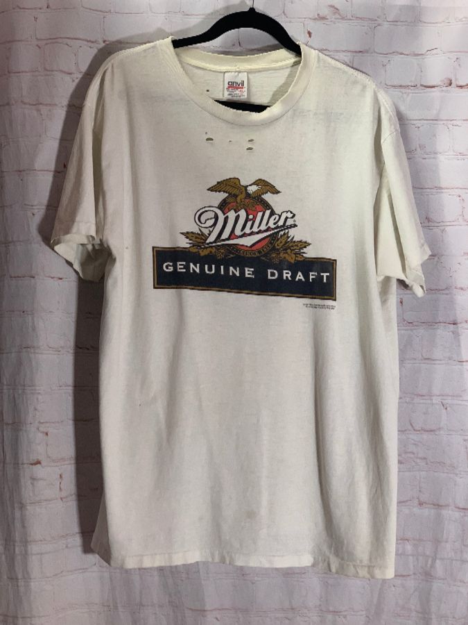 Vintage 1997 Distressed Miller Genuine Draft Beer T-shirt | Boardwalk ...