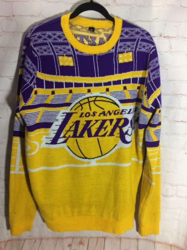 Los Angeles Lakers Knit Pullover Sweater | Boardwalk Vintage