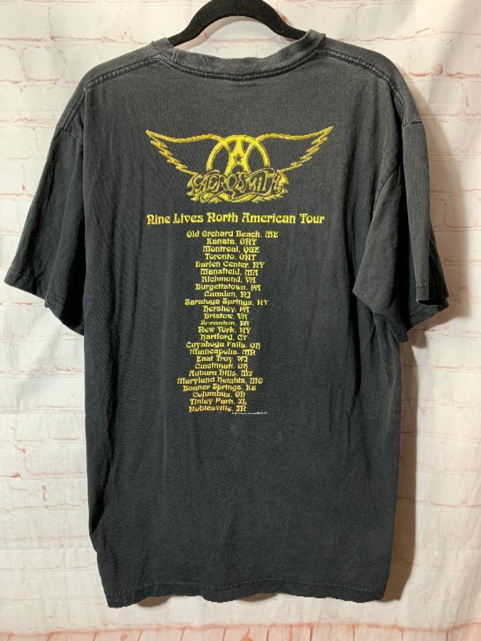 T-shirt Aerosmith – Nine Lives Tour 1997 | Boardwalk Vintage
