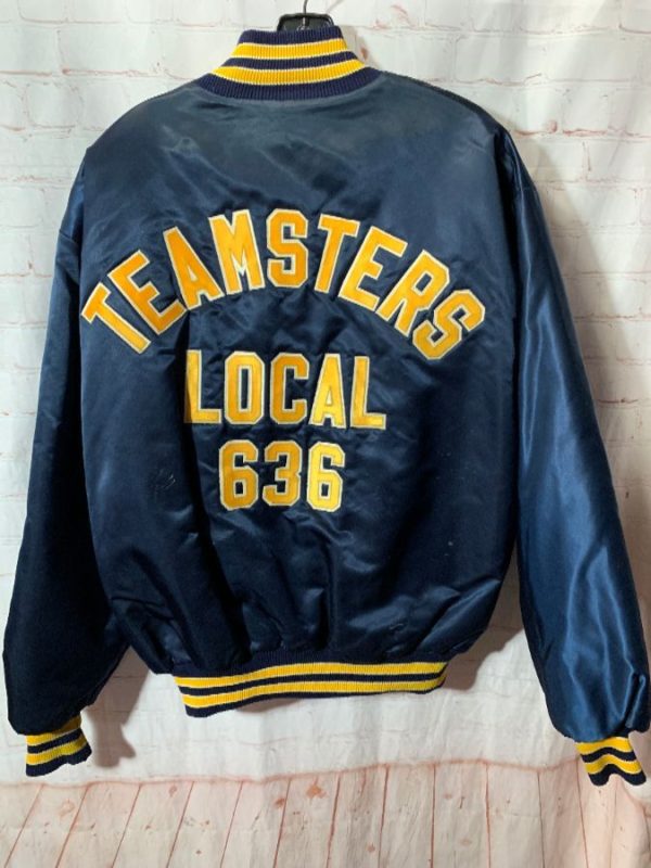 Teamsters Local 636 Logo Satin Button-up Jacket | Boardwalk Vintage