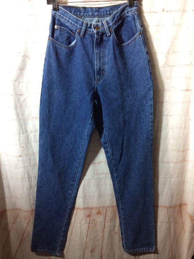 Jordache High Waist Denim Jeans W/ Tapered Legs | Boardwalk Vintage