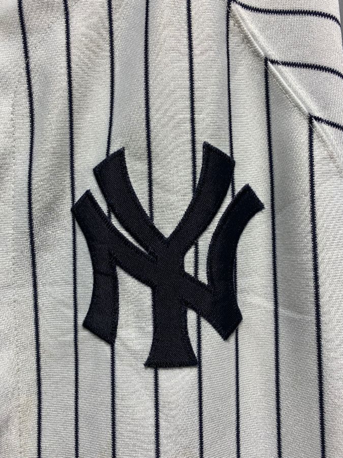 Vertical Pinstriped Baseball Jersey New York Yankees #2 Jeter ...