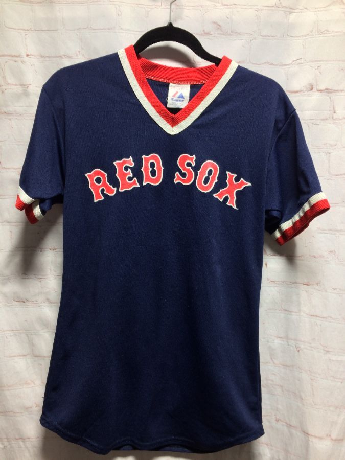 Baseball Jersey Red Sox #29 Striped V-neck