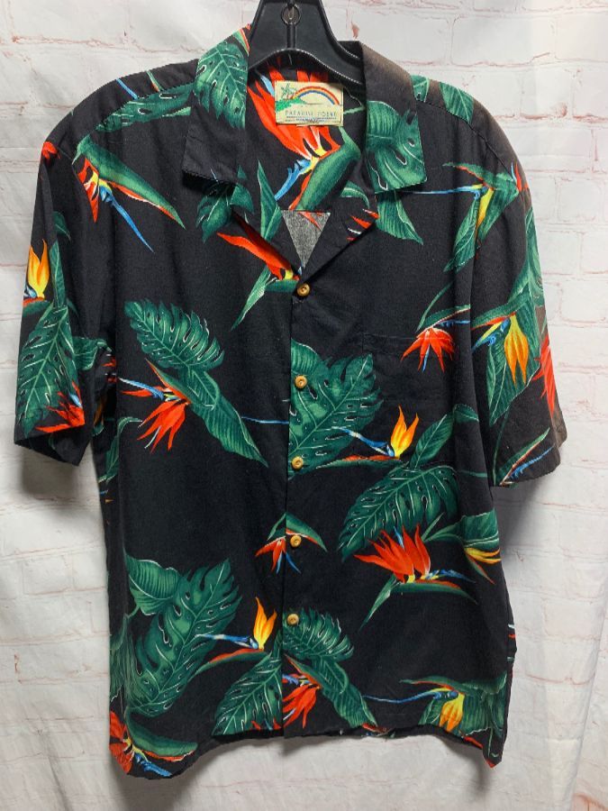 Hawaiian Shirt W/ Birds Of Paradise Design | Boardwalk Vintage