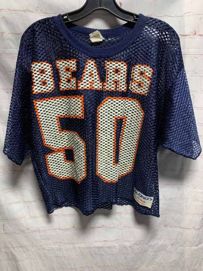 Retro Cropped Chicago Bears Practice Jersey 50 Boardwalk Vintage