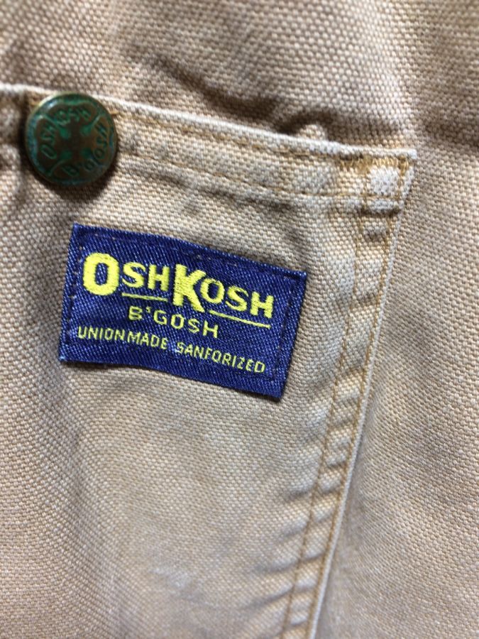 Vintage Oshkosh B Gosh Denim Chore Coat Size 44 Regular Union Made  Sanforized