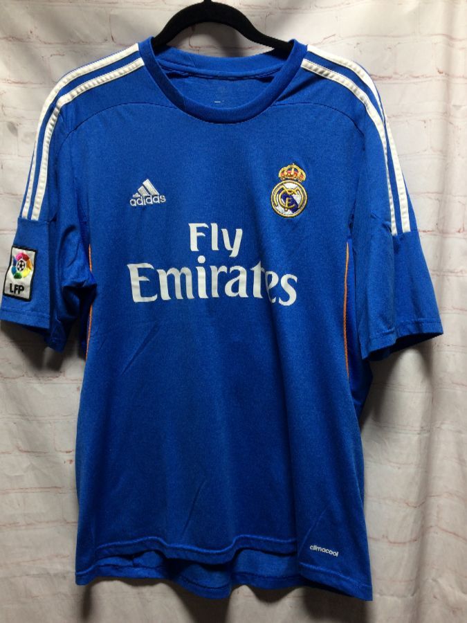 SOCCER JERSEY W/ FLY EMIRATES & EMBROIDERED ADIDAS LOGO ...