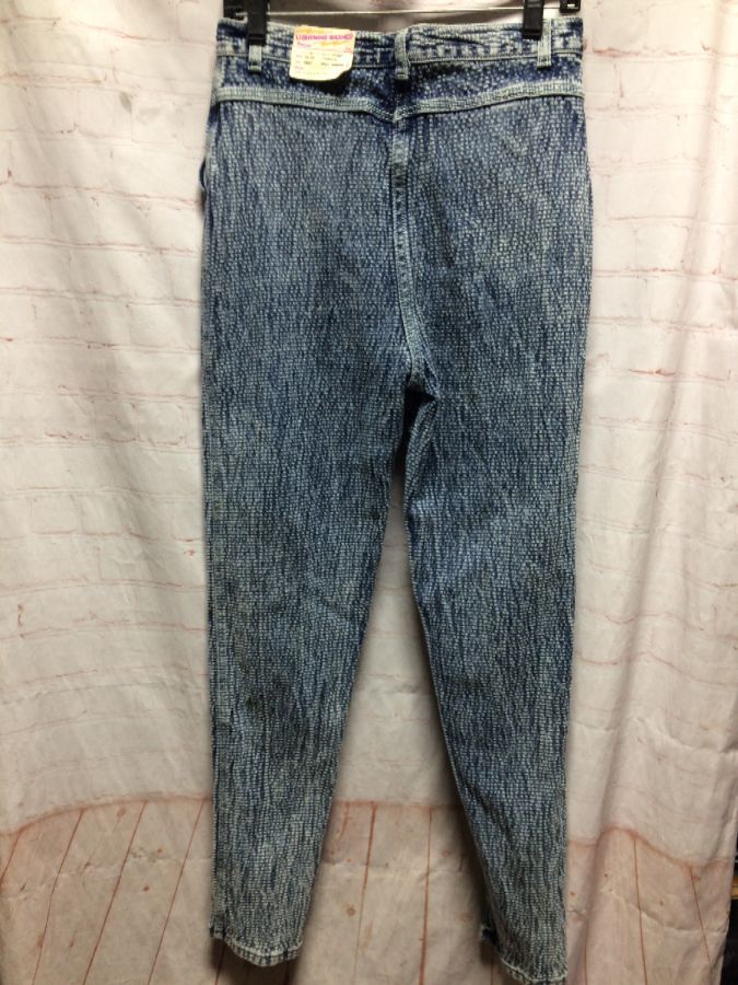 Amazing 1980’s Jeans Crinkled Lightning Acid Wash | Boardwalk Vintage