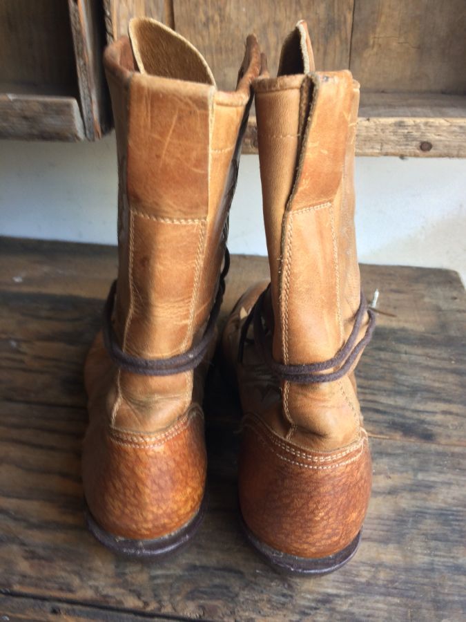 Vintage Tony Lama Roper Lace-up Boots W/ Fringe | Boardwalk Vintage