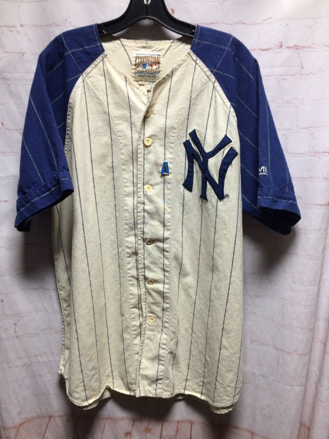 New York Yankees Vintage 90s pinstripe jersey 1923 Cooperstown Coll. Large  Read