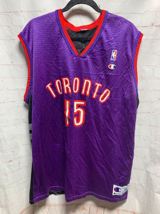 Toronto Raptors #15 Vince Carter Vintage All-Star Jersey Mens And Unisex Basketball Shorts T-Shirt Jersey,Purple,XL:185cm/85~95kg BALL-WHJ Breathable Fabric