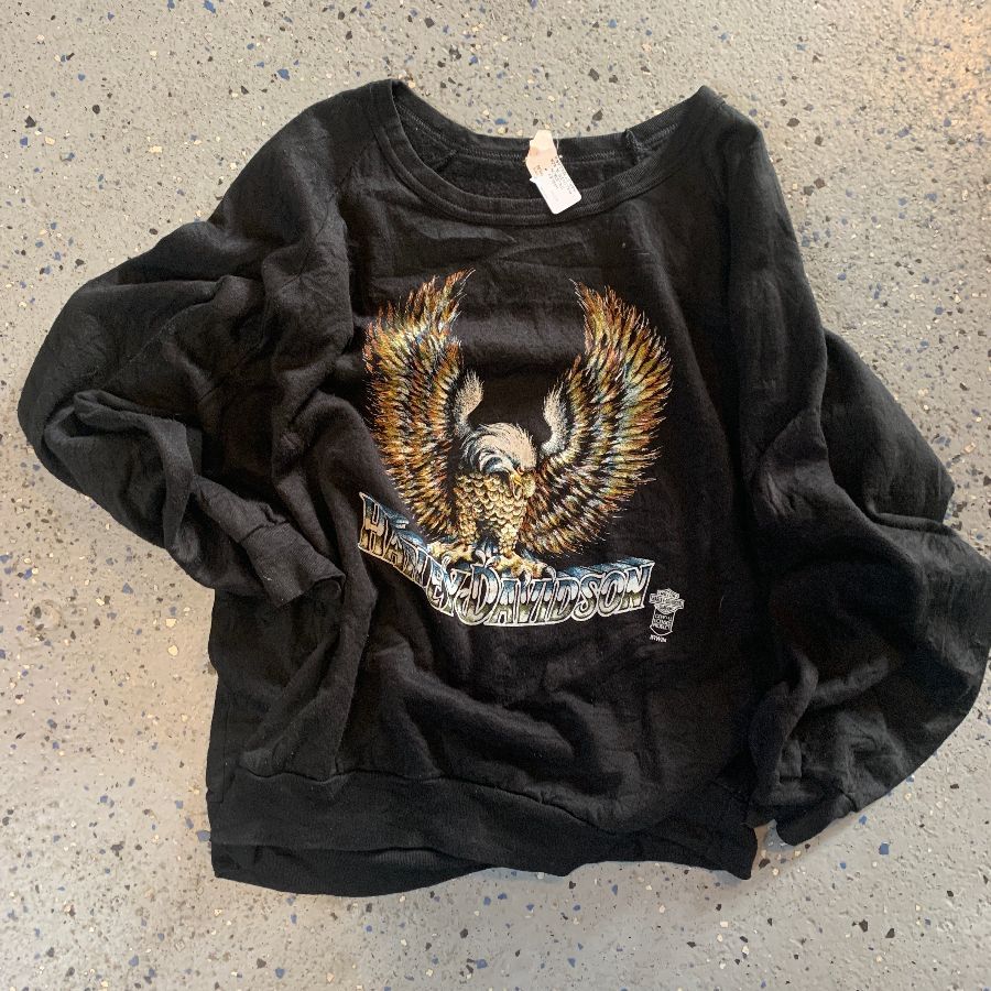 Pullover Black Harley Niagara Falls Canada Crewneck Sweater Sweatshirt ...