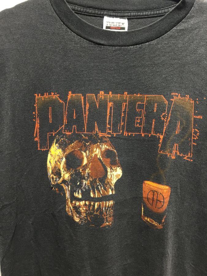 Pantera Black Tooth Cotton Cut-off Sleeve T-shirt | Boardwalk Vintage