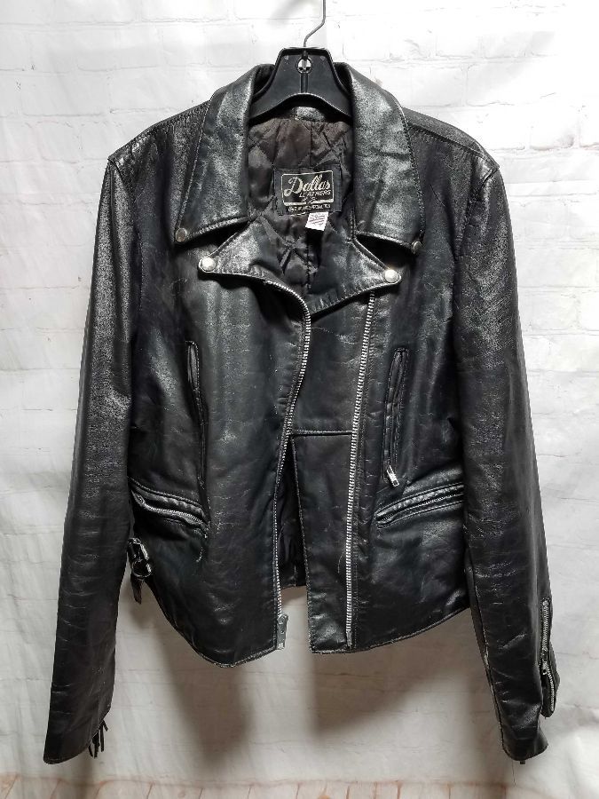Vintage Leather Motorcycle Jacket W/ Long Fringe | Boardwalk Vintage