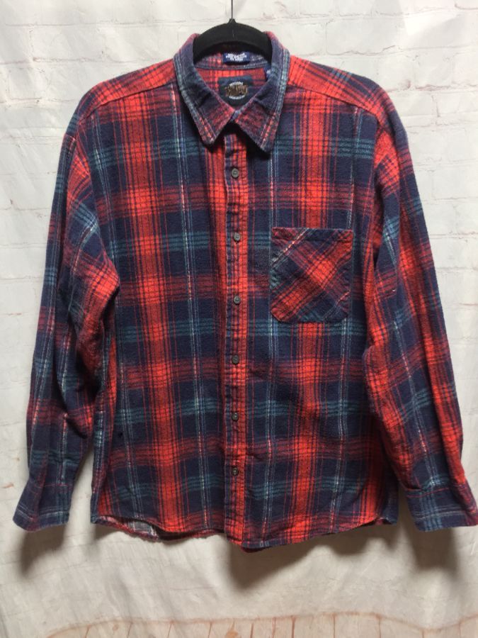 The Cure Flannel Shirt W/ Back Graphic Print | Boardwalk Vintage