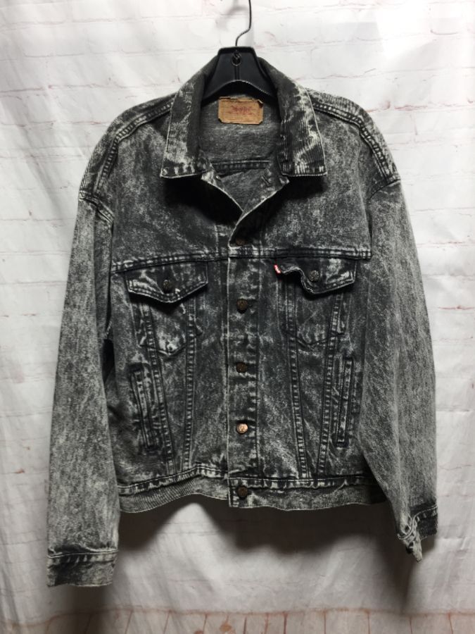 levis acid wash denim jacket