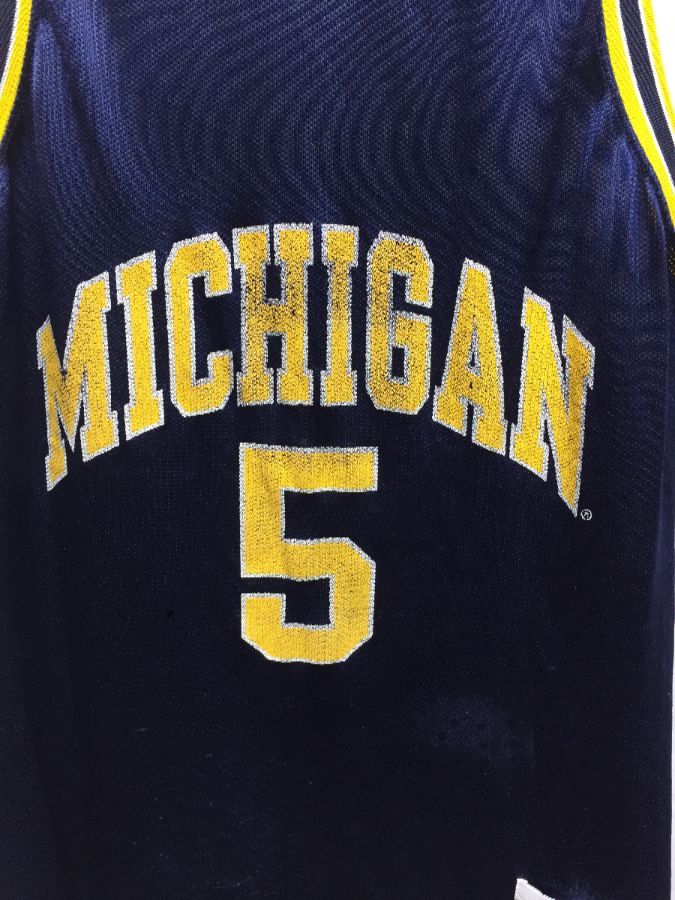 Ncaa Michigan Wolverines Basketball Jersey #5 Fab Five Era | Boardwalk ...