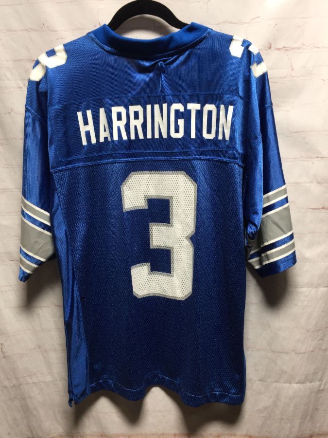 Nfl Detroit Lions Football Jersey #3 Harrington | Boardwalk Vintage